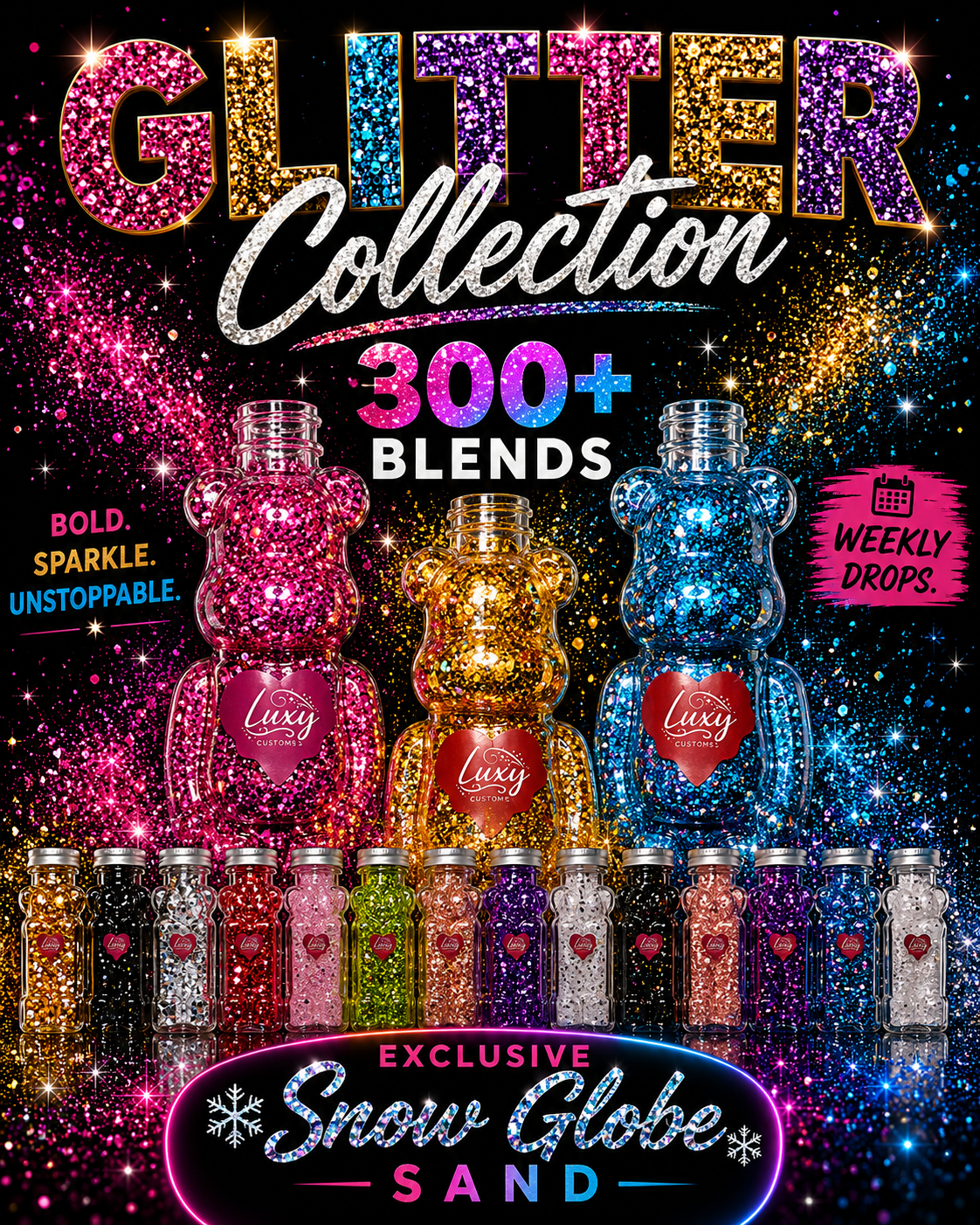 Premium Glitter for Tumblers, Resin & DIY Crafts