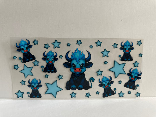 G928 blue cow with stars