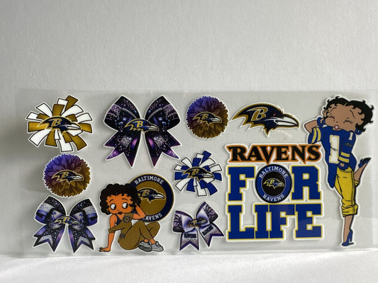 G1287 NFL football ravens Betty Boop