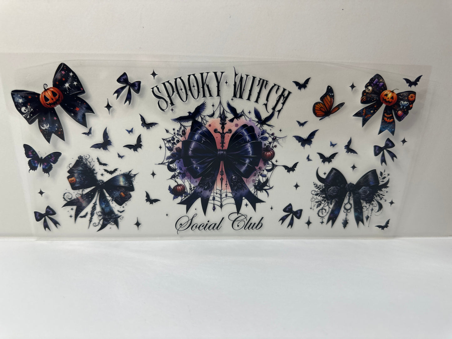 G402 spooky witch, Social Club Halloween bow