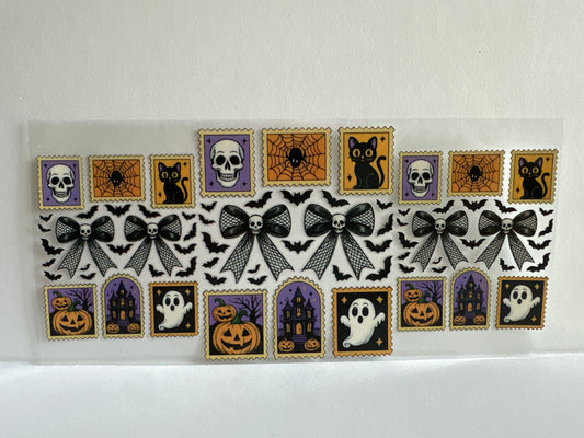 G1006 Halloween with pumpkins, ghost and skulls