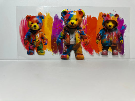 E316 Neon paint bear