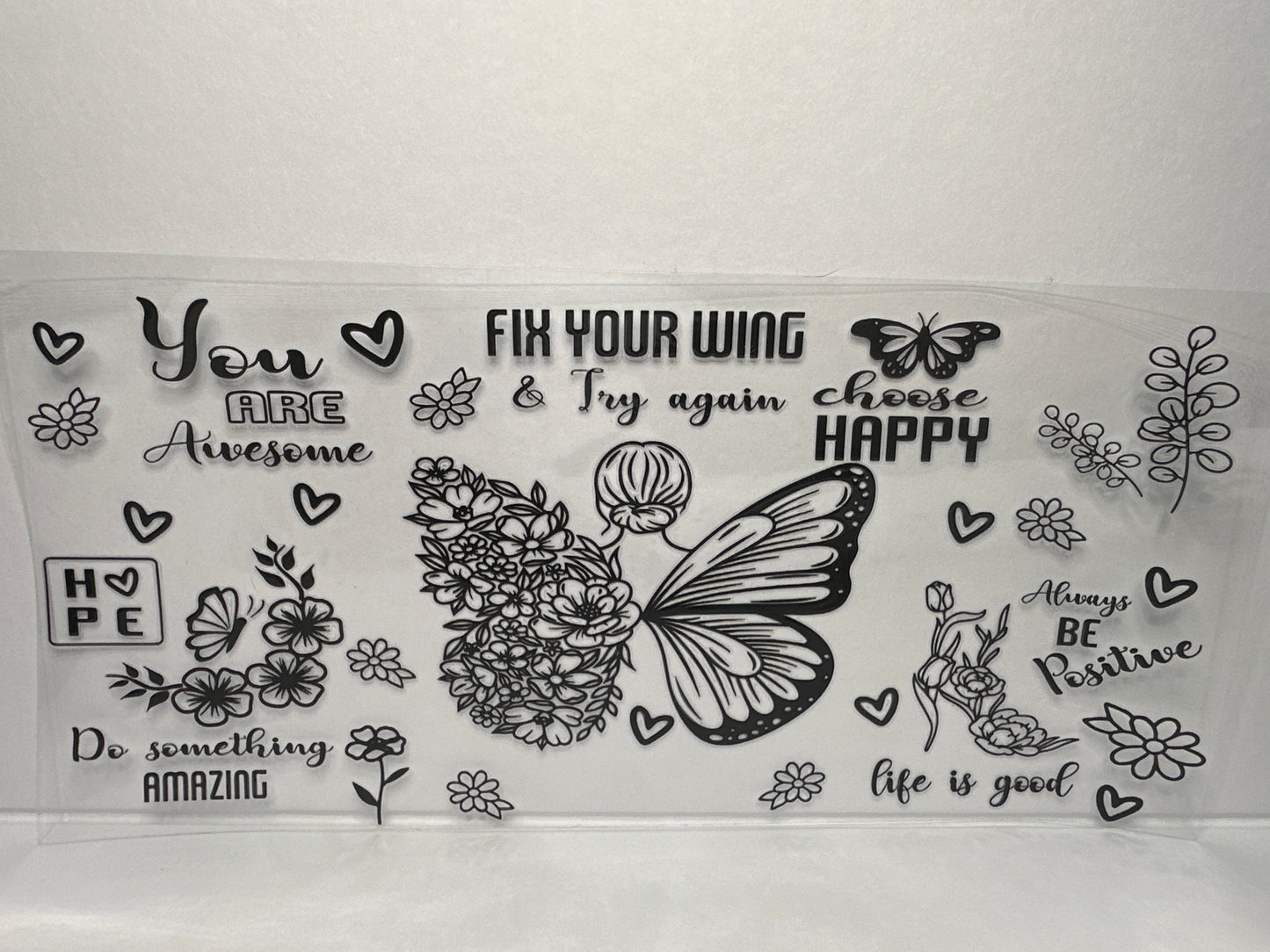 H1469 self affirmation butterfly