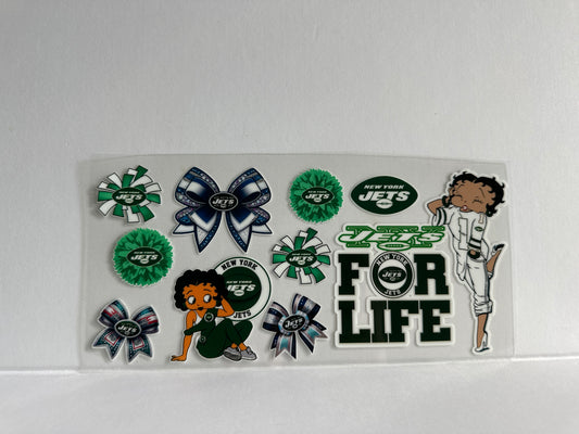 G1288 NFL football New York Jets Betty Boop