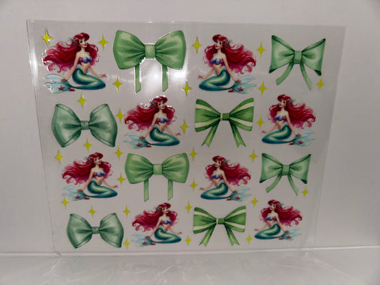 G951 disney princess Ariel with bows 20oz