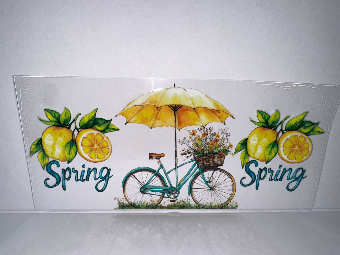 H2273 Yellow Spring Bike with lemons