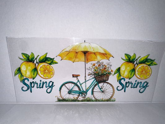 H2273 Yellow Spring Bike with lemons