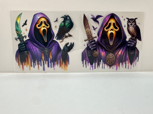 F938 scream, horror with crow knife