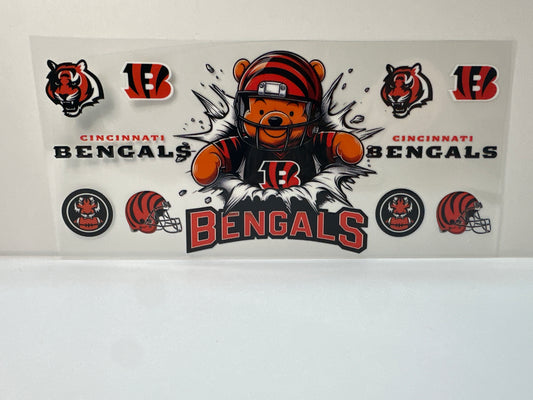 F474 NFL football Cincinnati, Cincinnati Bengals, Pooh bear