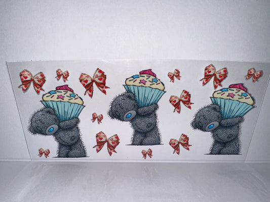 H1586 Sleepy Bear and cupcake