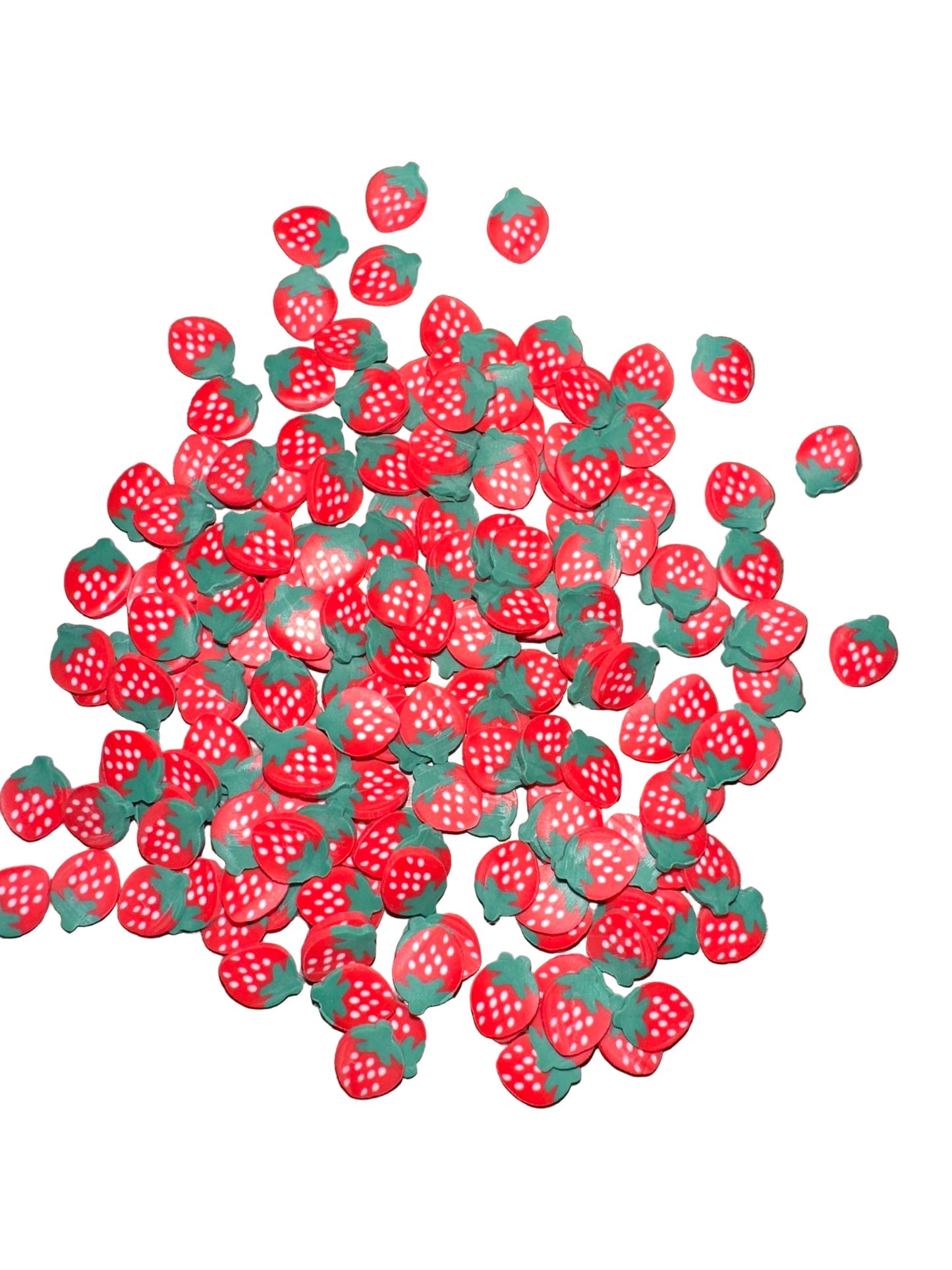 Strawberry Clay Pieces