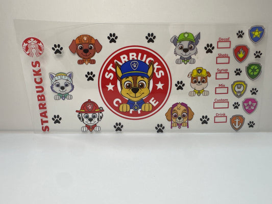 F626 paw patrol Starbucks
