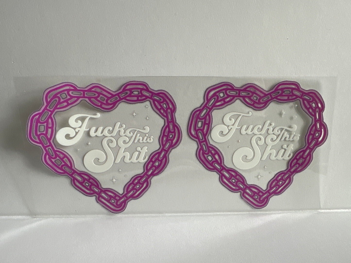 H37 Fuck this shit with chain heart sassy