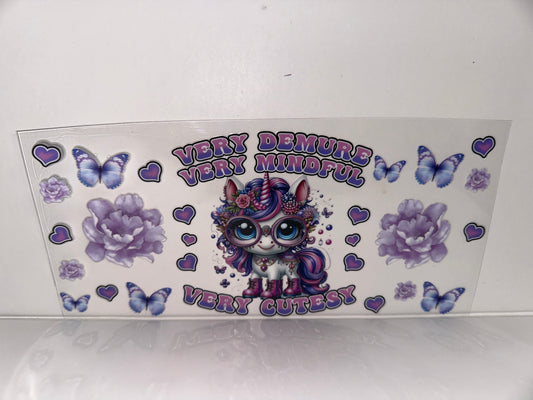 H582 unicorn very demure very mindful very cutesy