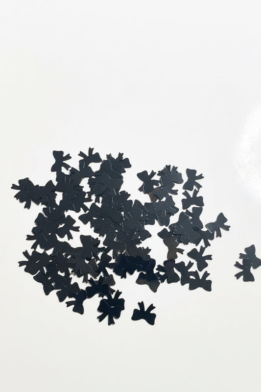 Bow Black – Shaped Glitter 8g | Luxy Customs