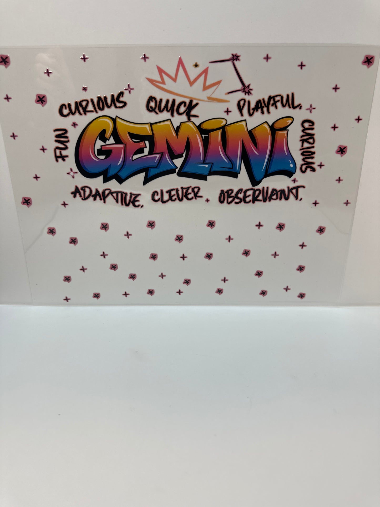 F797 Gemini horoscope 40 ounce cup wrap