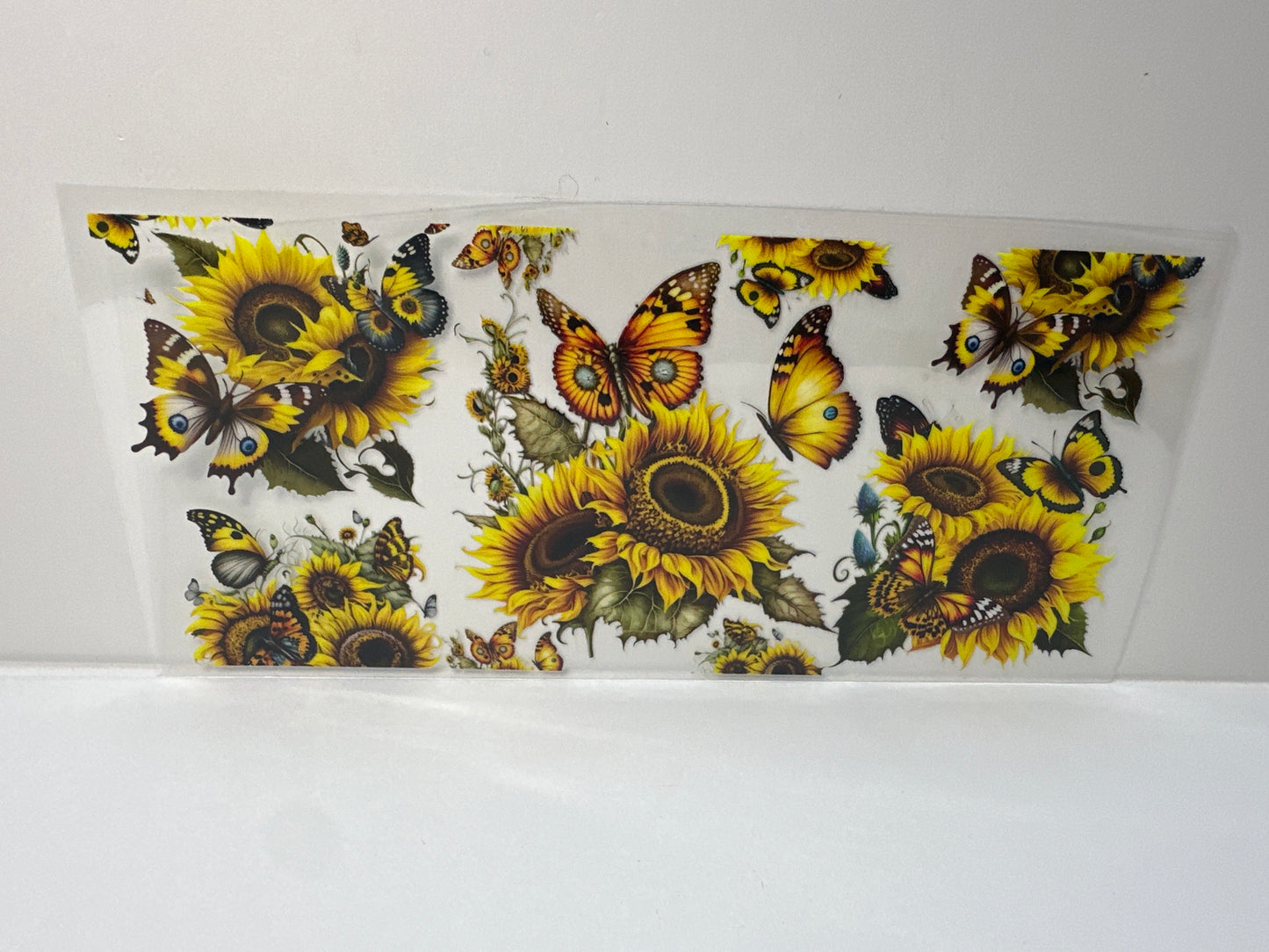 G388 yellow butterflies with sunflowers