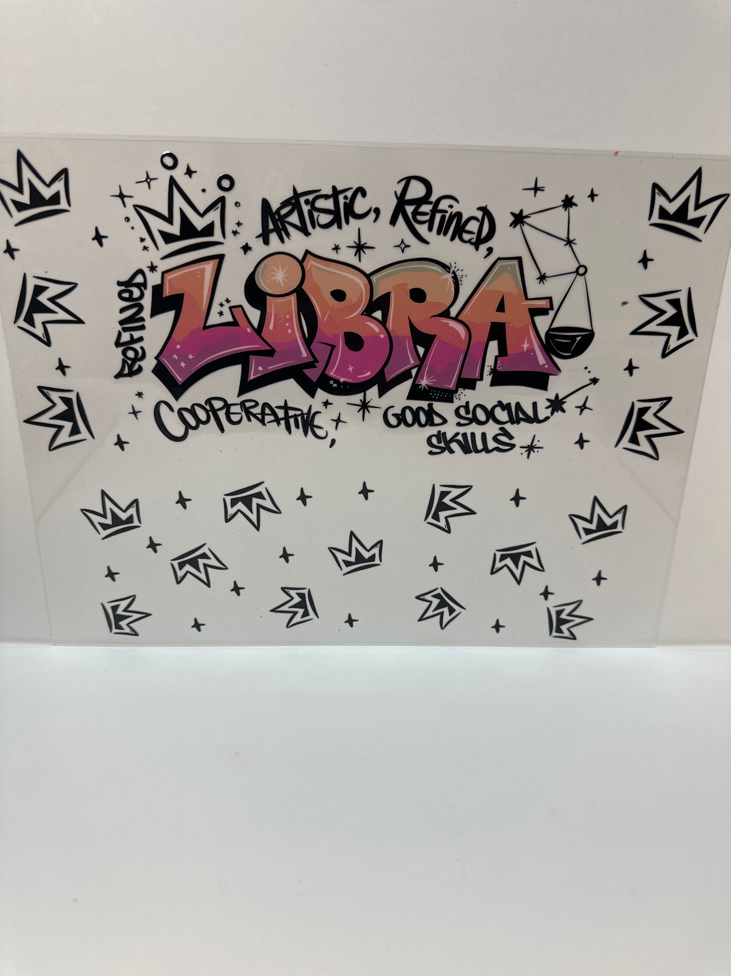 F797 horoscope Libra 40 ounce cup wrap