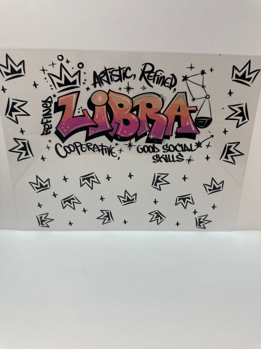 F797 horoscope Libra 40 ounce cup wrap