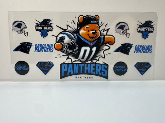 F499 NFL football Panthers Winnie the Pooh