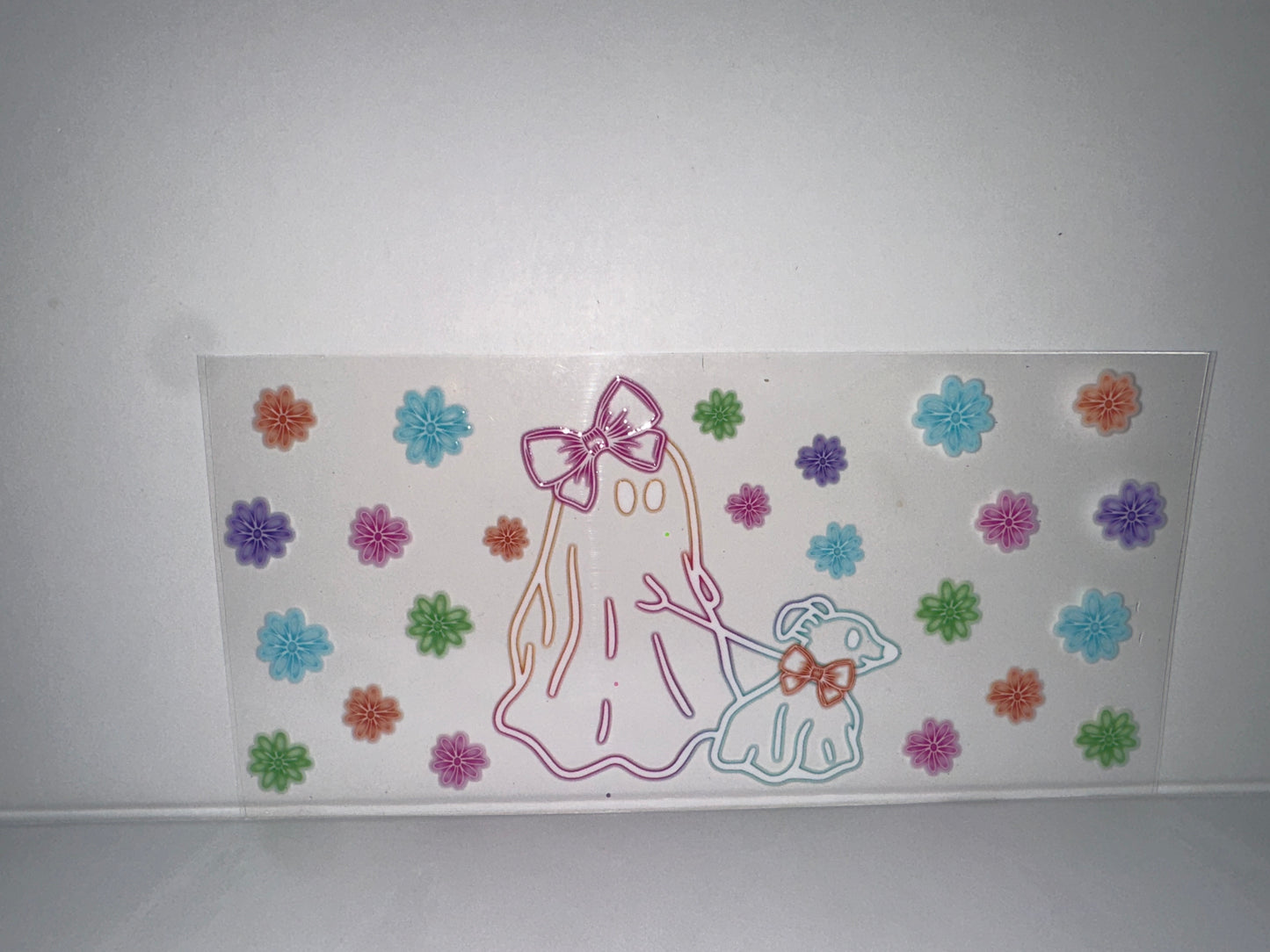 G1026 Halloween neon ghost with dog