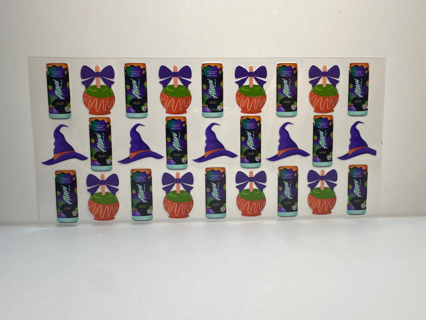 F312 Alani Witches Brew w/caramel apples and witches hats Halloween