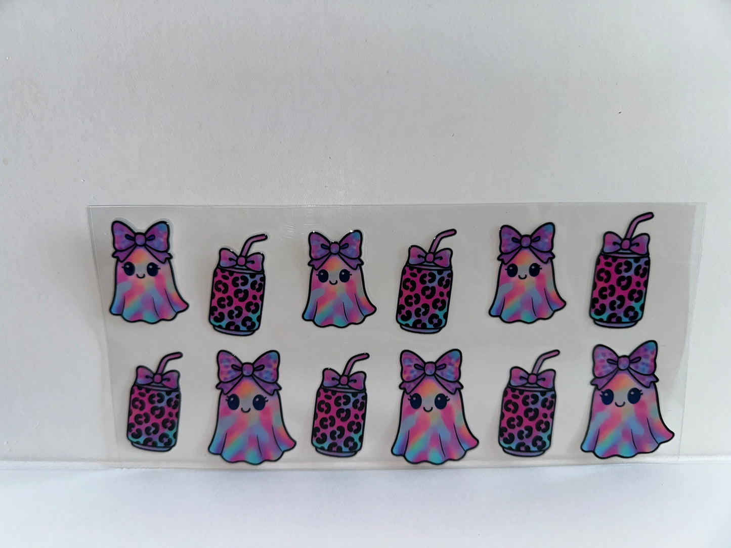 G1019 Halloween cute ghosts with tumbler