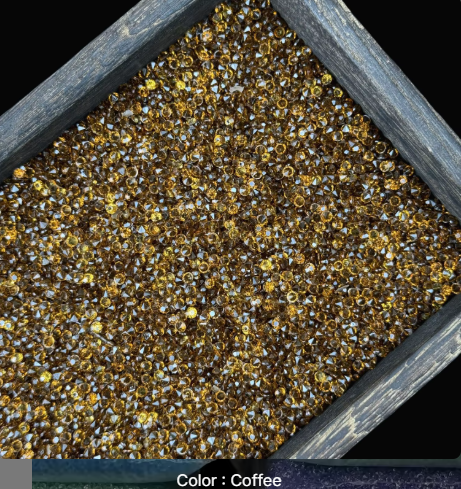 ✨ Substitute Glitter with Rhinestone Crystals or Pearls