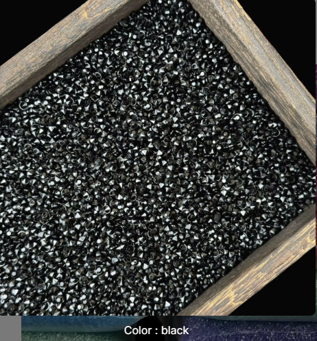 ✨ Substitute Glitter with Rhinestone Crystals or Pearls