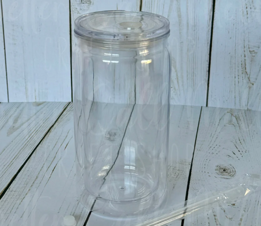 ❄️ 16oz Acrylic Snow Globe Cup