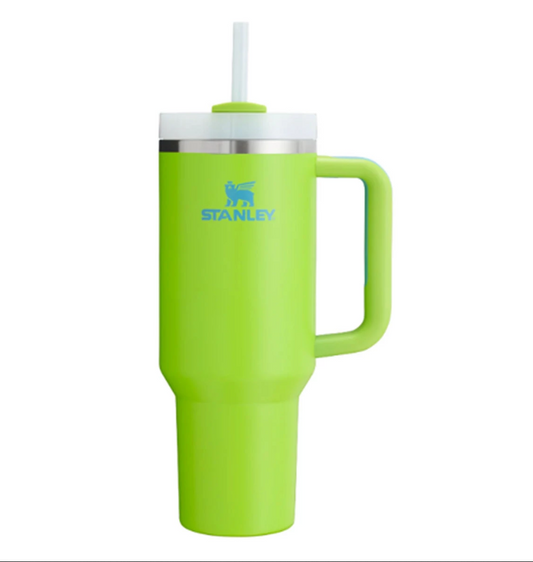 40oz Stanley Tumbler Green w/Blue