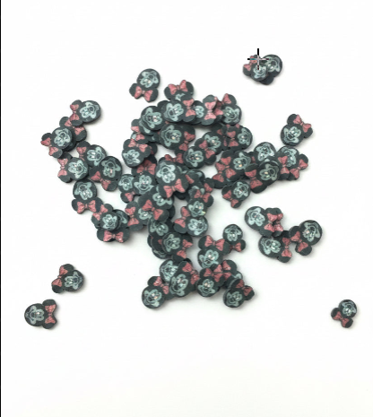 Girl Mouse Clay Pieces – Shaped Glitter 8g | Luxy Customs