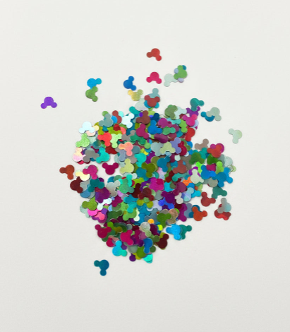 Multicolored Mouse - Shaped Glitter 8g | Luxy Customs