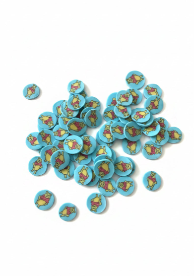 Bear Blue Clay Pieces – Shaped Glitter 8g | Luxy Customs