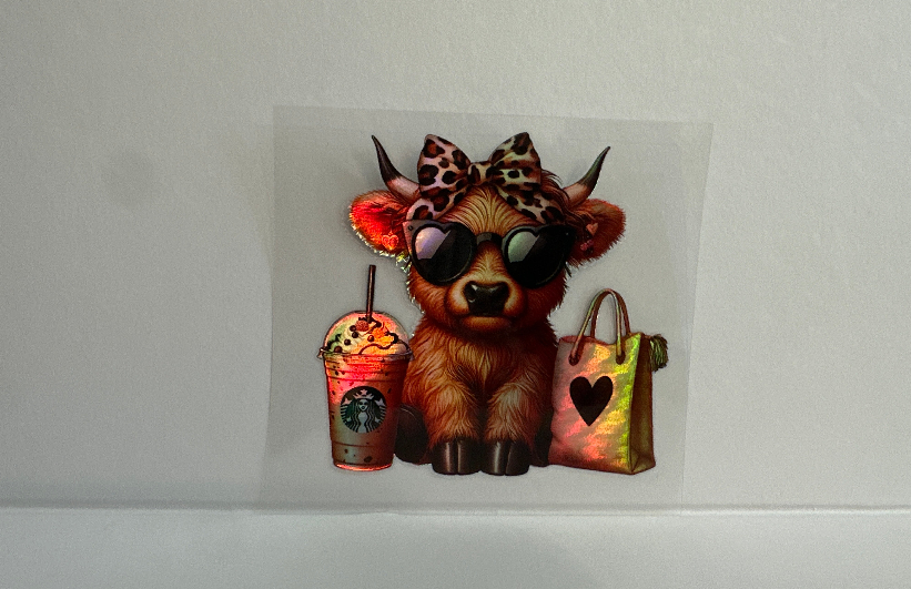 H2388 Metallic Coffee Cow