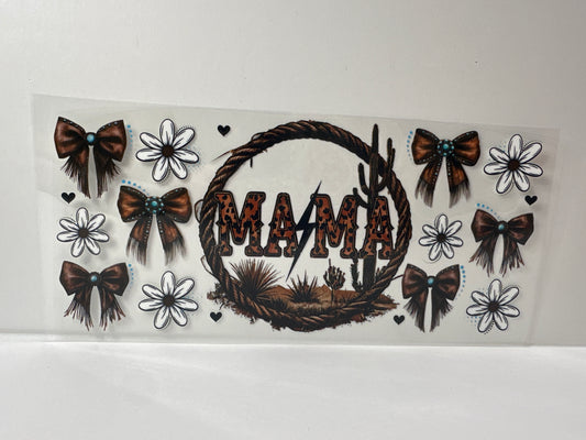 G641 western mama with flowers and bows