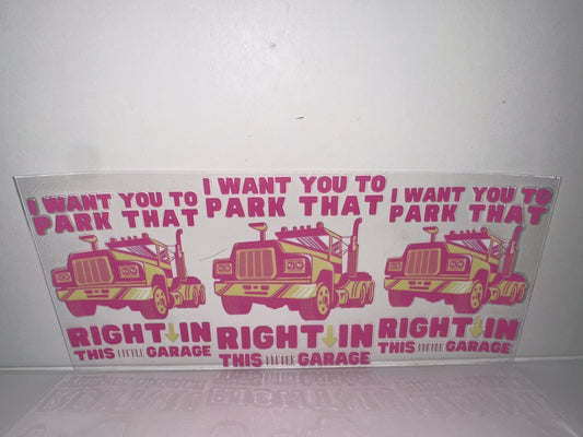 H279 park that big Mac right in this garage after dark