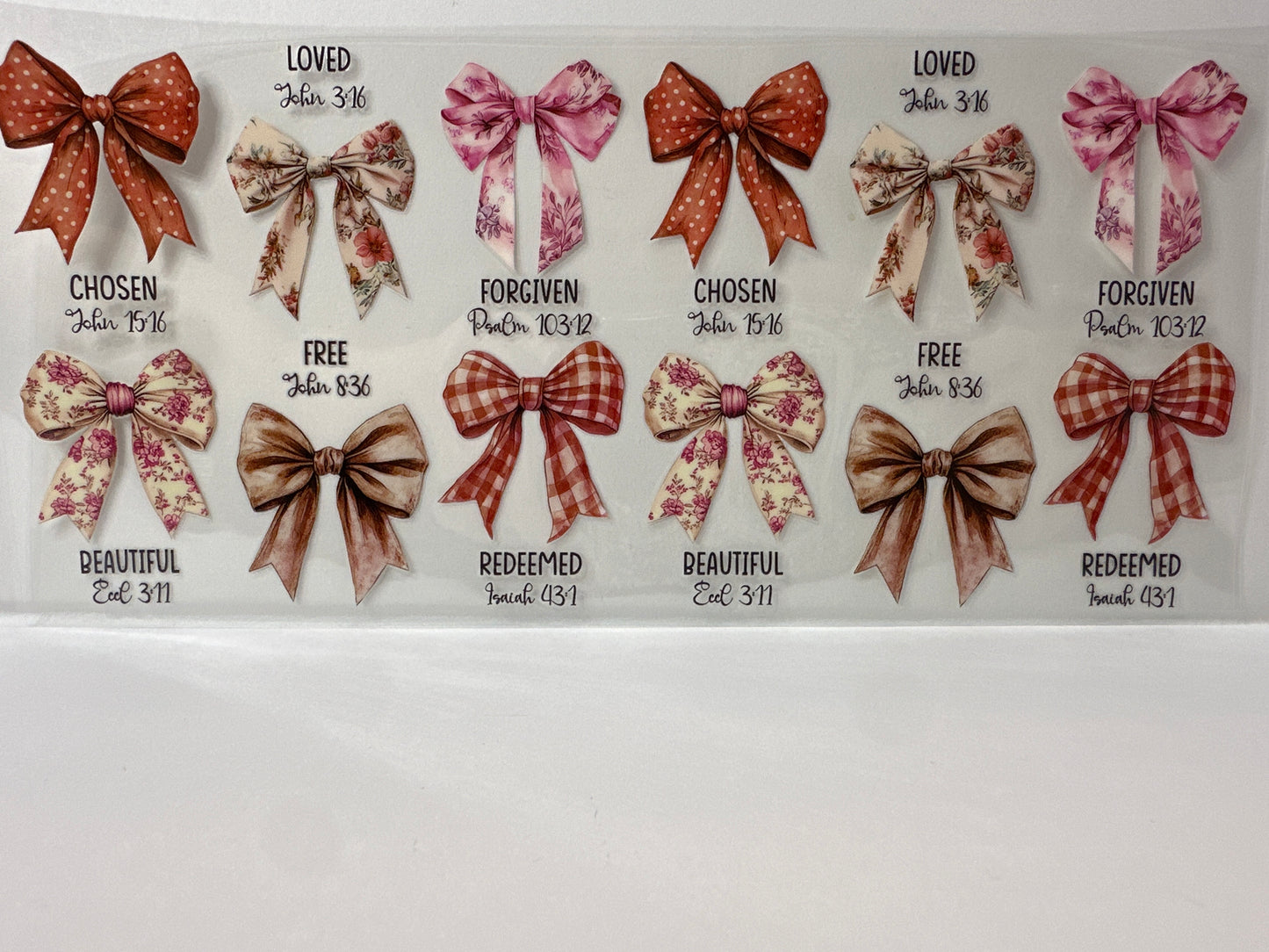 G718 fall vibes with bows and religious phrase