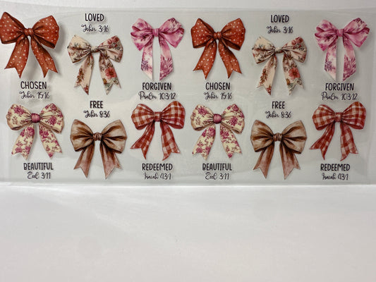 G718 fall vibes with bows and religious phrase