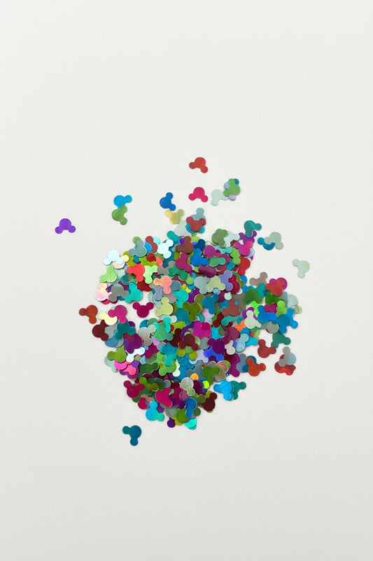 Multicolored Micky - Shaped Glitter 8g | Luxy Customs