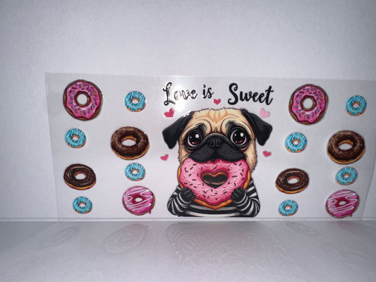 H1538 Love is sweet Pug