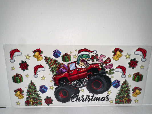 H1070 Christmas monster truck dinosaur