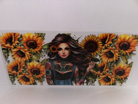 H1661 Sunflowers and girl