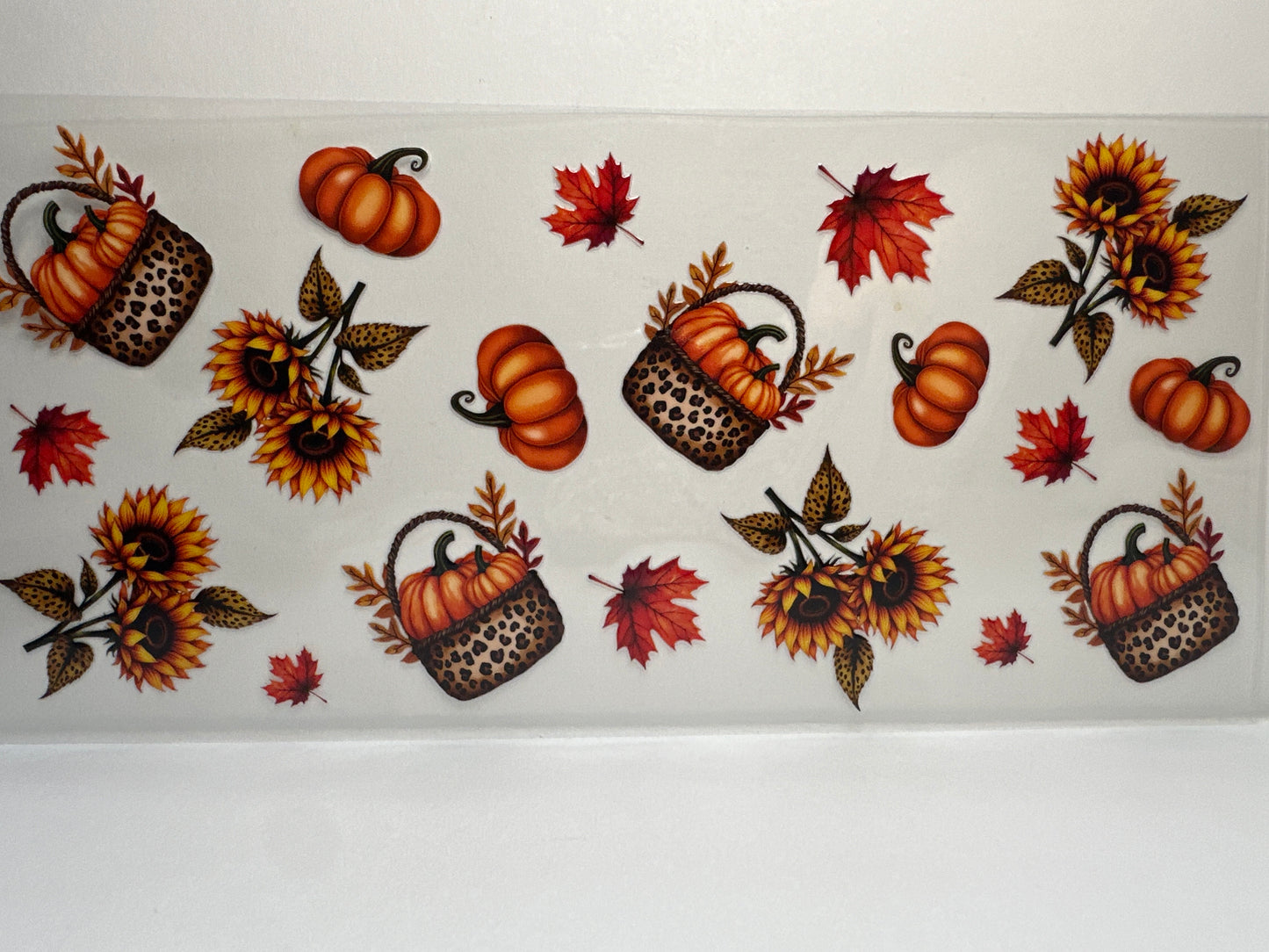 F405 fall time pumpkins with baskets and sunflowers and leaves