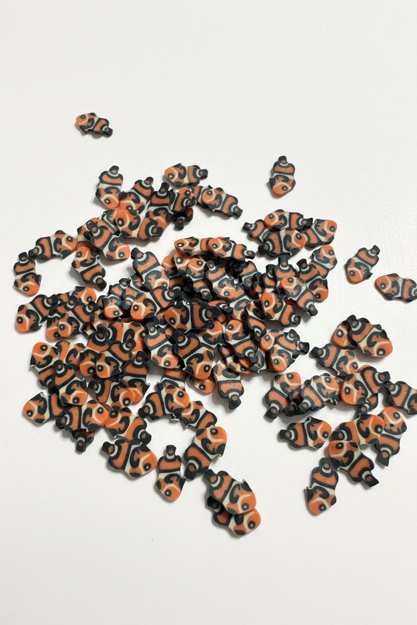 Orange Nemo/Clown Fish Clay– Shaped Glitter 8g | Luxy Customs