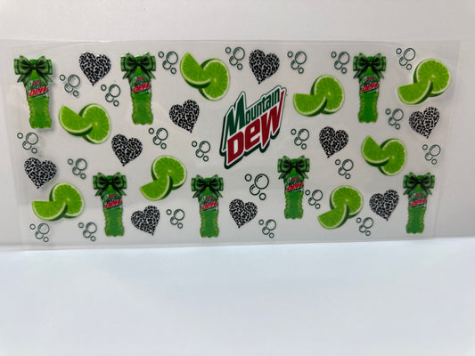 F637 Mountain Dew, soda with limes and hearts