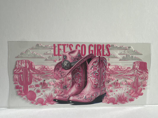 H12 let’s go girls western pink