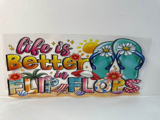 G111 life is better than flip-flops. Beach theme