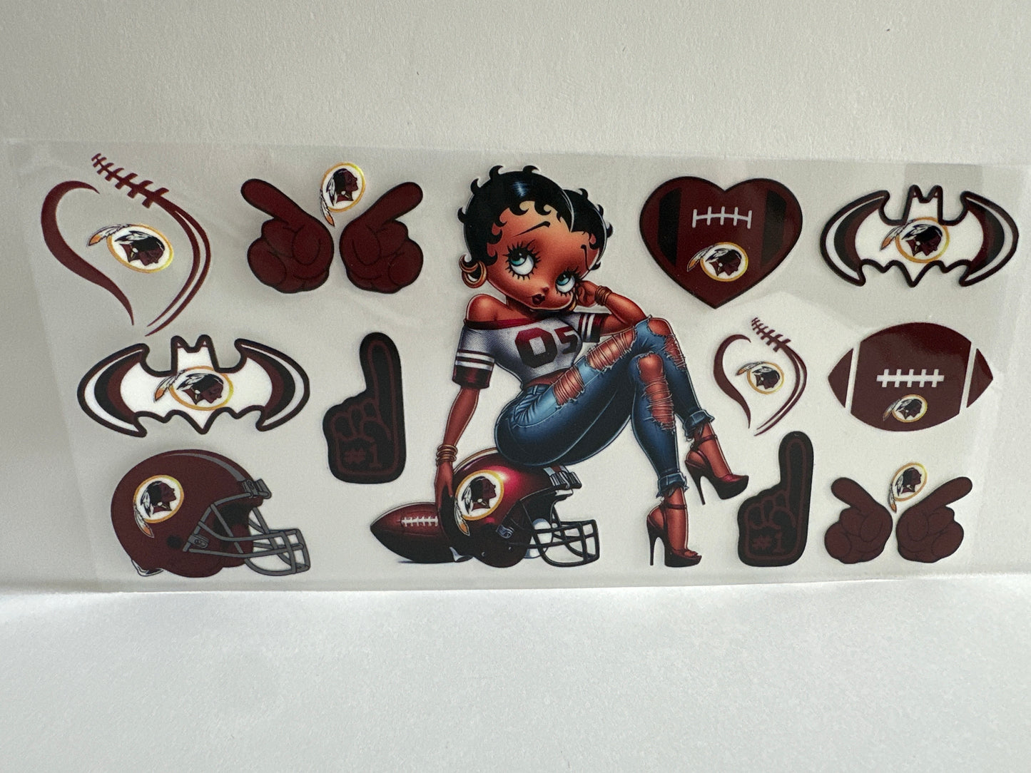 G801 NFL football Redskins Betty Boop