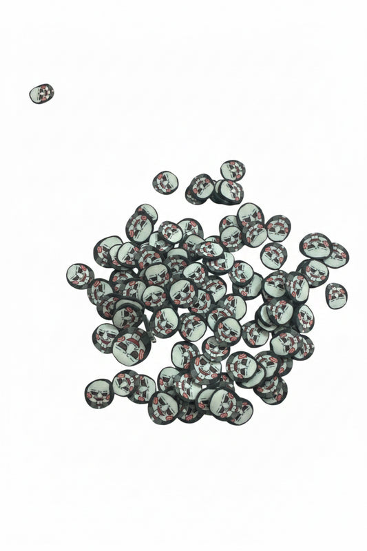 Saw Horror Clay Pieces – Shaped Glitter 8g | Luxy Customs